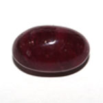 Dark Red Oval Cabochon Ruby